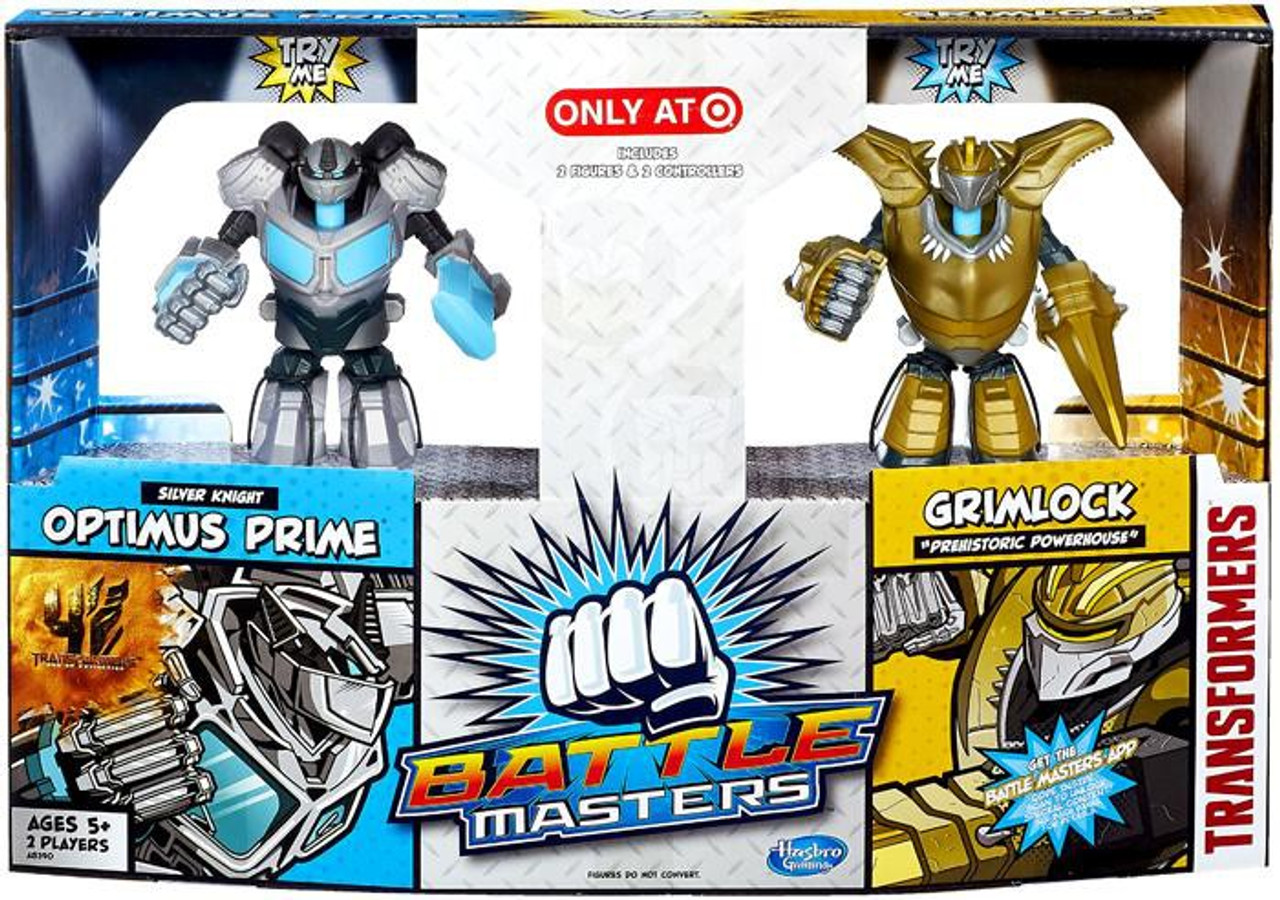 Transformers Age of Extinction Battle Masters Silver Knight Optimus Prime & Grimlock Exclusive Action Figure 2-Pack