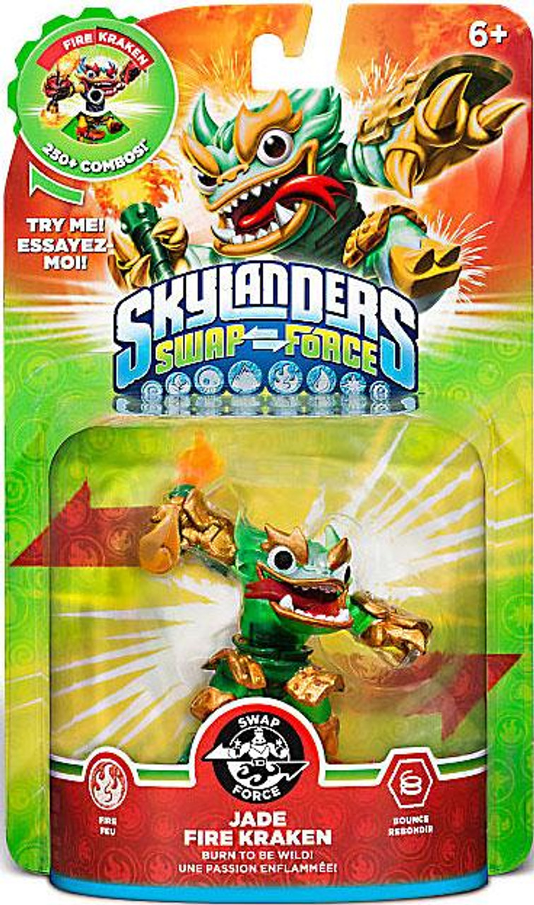 Skylanders Swap Force Swappable Jade Fire Kraken Figure Pack