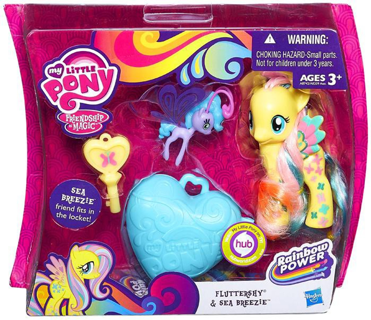 My Little Pony Friendship is Magic Rainbow Power Fluttershy & Sea Breezie Figure 2-Pack