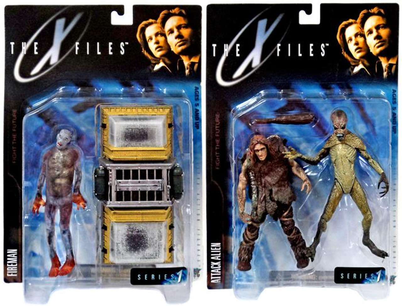 McFarlane Toys The XFiles Fight the Future Fireman Attack Alien Action