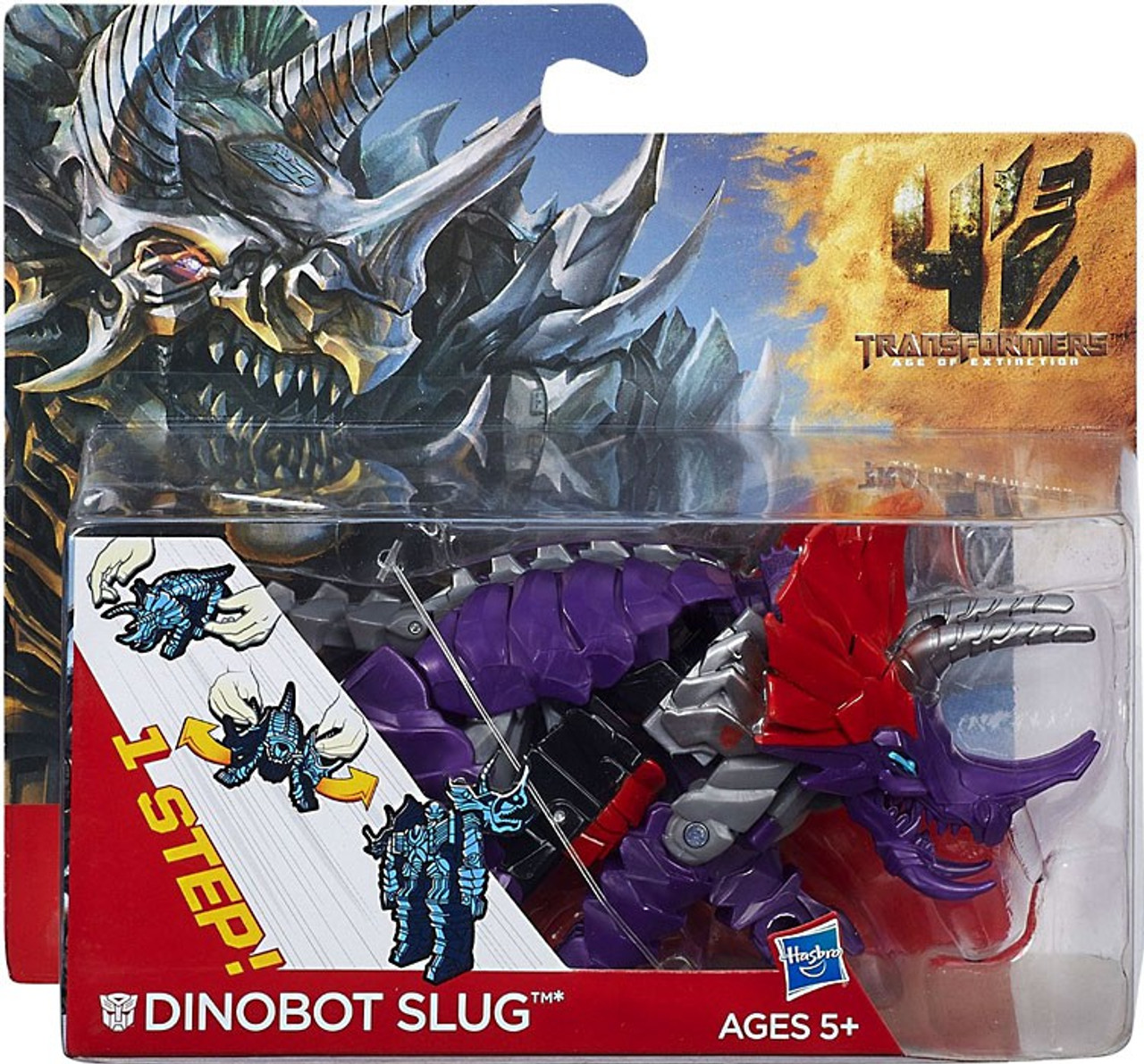 Transformers Age of Extinction 1 Step Changer Dinobot Slug Action Figure