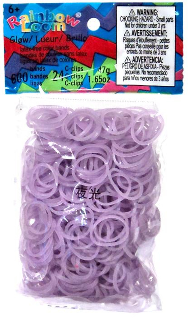 rainbow loom glow in the purple rubber bands refill pack 600 ct twistz bandz toywiz rainbow loom glow in the purple rubber bands refill pack 600 ct twistz bandz toywiz