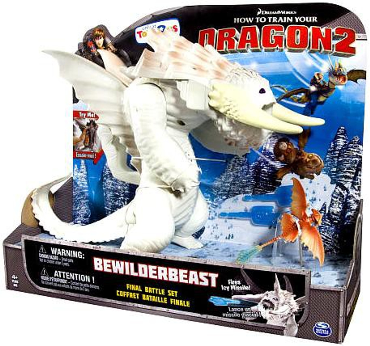 How To Train Your Dragon 2 Bewilderbeast Exclusive Action Figure White ...