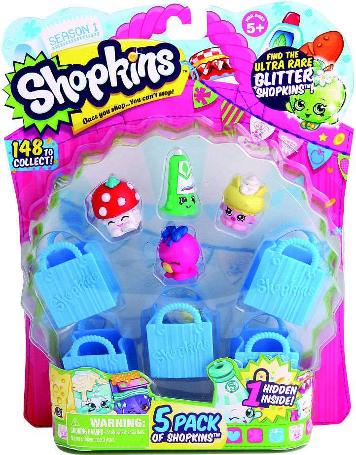 Shopkins Season 1 Mini Figure 5-Pack Moose Toys - ToyWiz