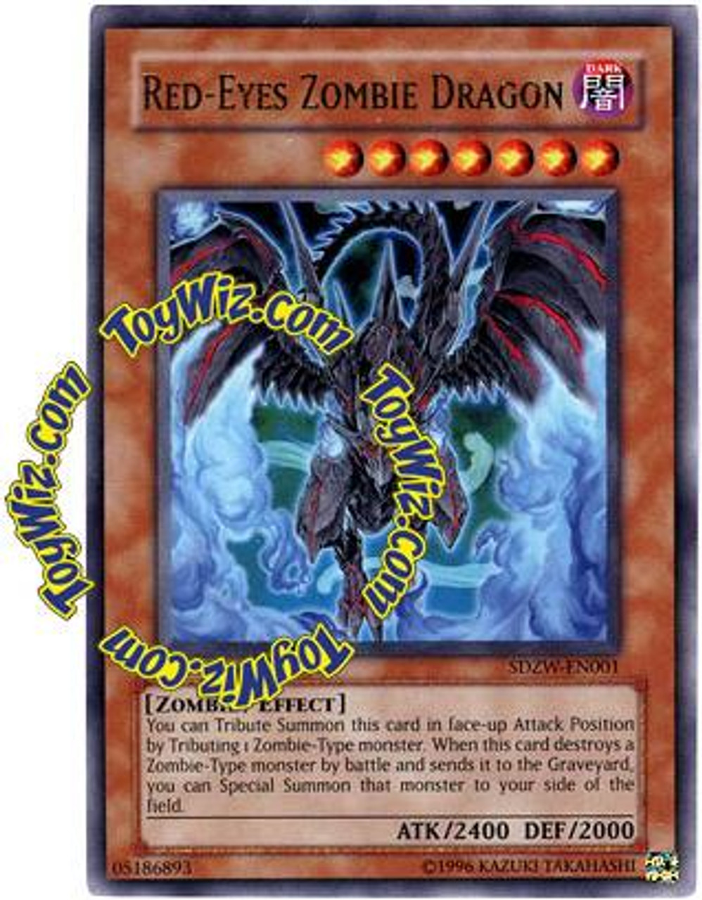 YuGiOh Structure Deck: Zombie World Ultra Rare Red-Eyes Zombie Dragon SDZW-EN001