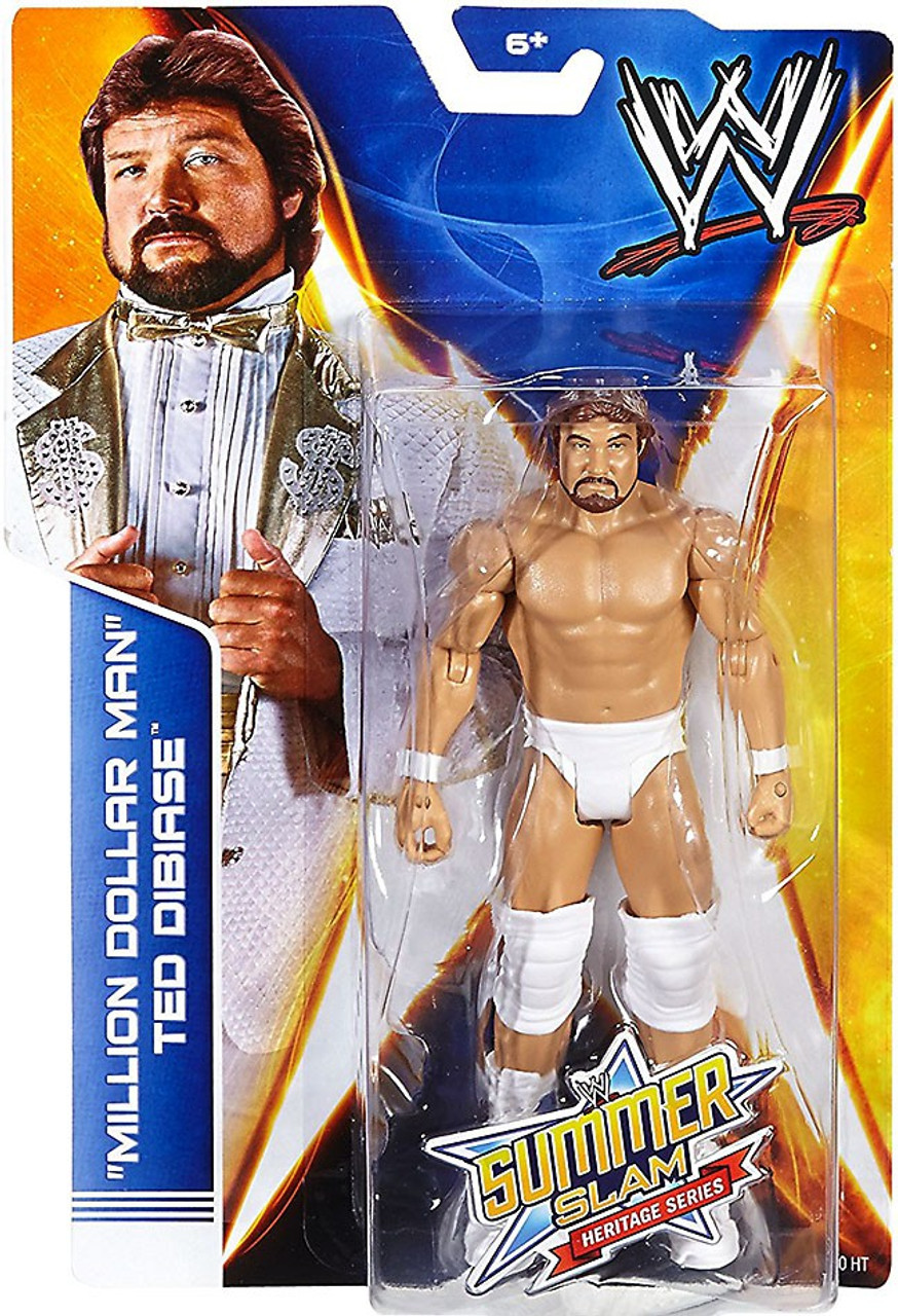 WWE Wrestling Summer Slam Heritage Series "Million Dollar Man" Ted Dibiase Action Figure