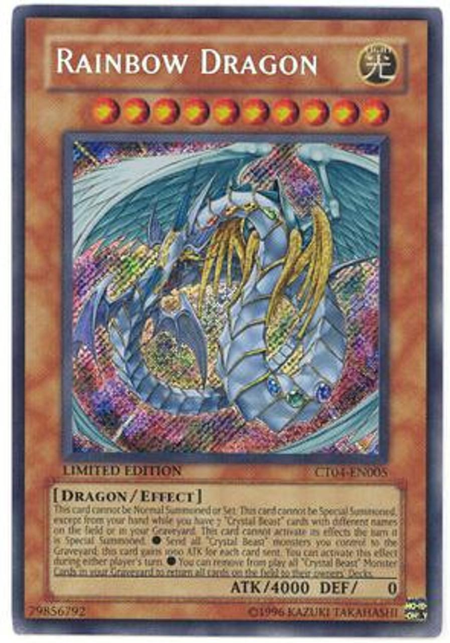 YuGiOh 2007 Collector Tin Secret Rare Rainbow Dragon CT04-EN005