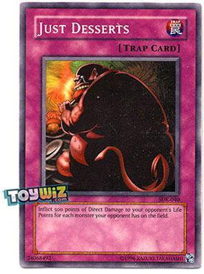 YuGiOh Starter Deck Kaiba Single Card Common Just Desserts SDK-040 - ToyWiz