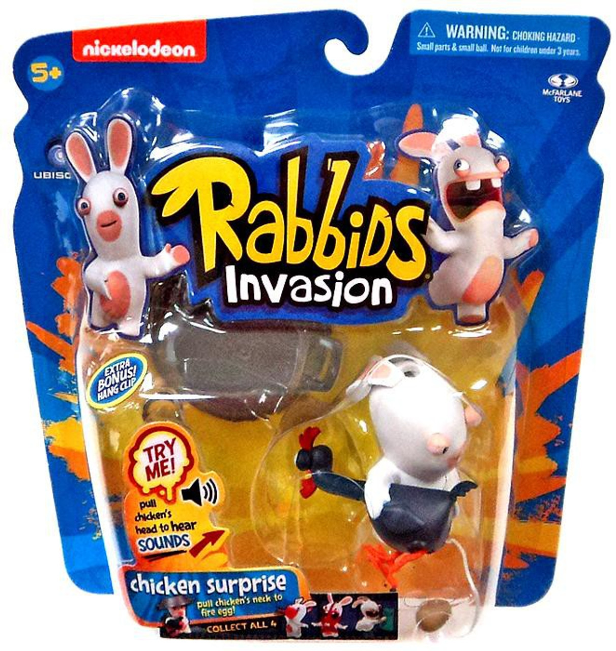 McFarlane Toys Raving Rabbids Rabbids Invasion Chicken Surprise Action Figure - ToyWiz