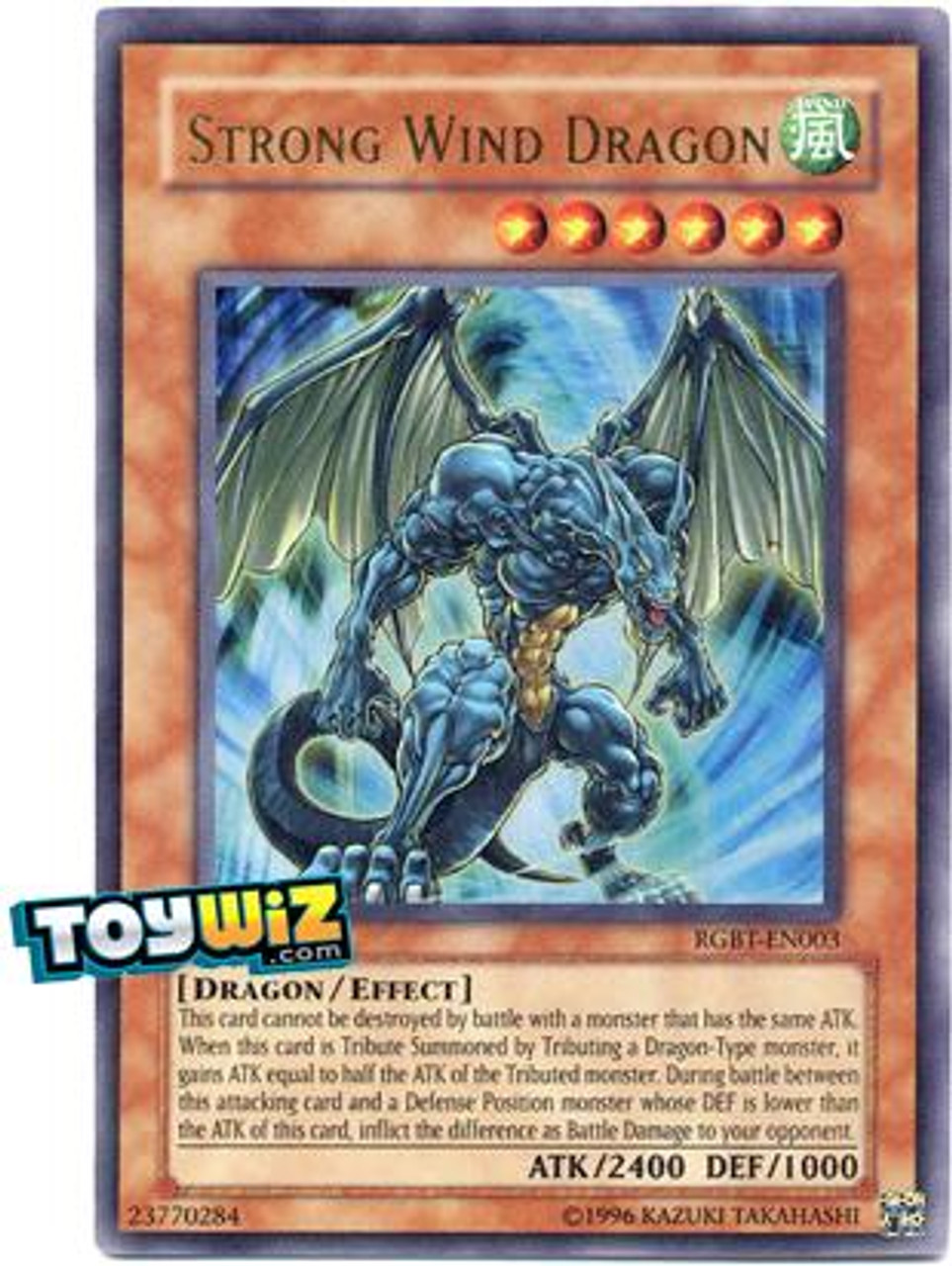 YuGiOh 5D's Raging Battle Ultra Rare Strong Wind Dragon RGBT-EN003