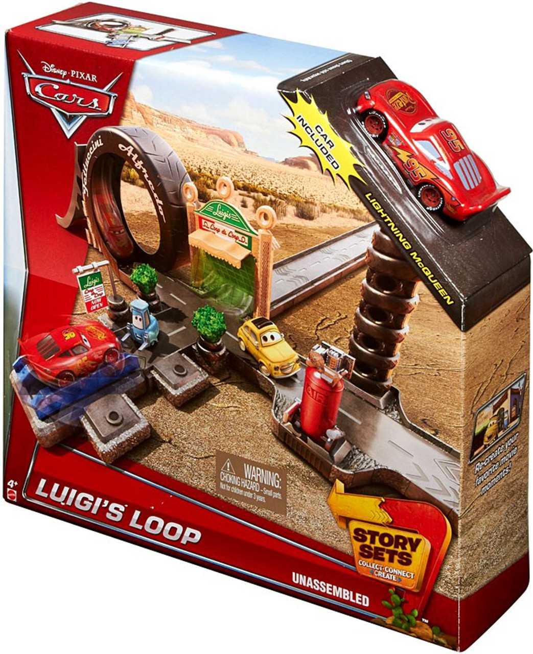 Disney Cars Story Sets Luigis Loop Playset Mattel Toys ToyWiz