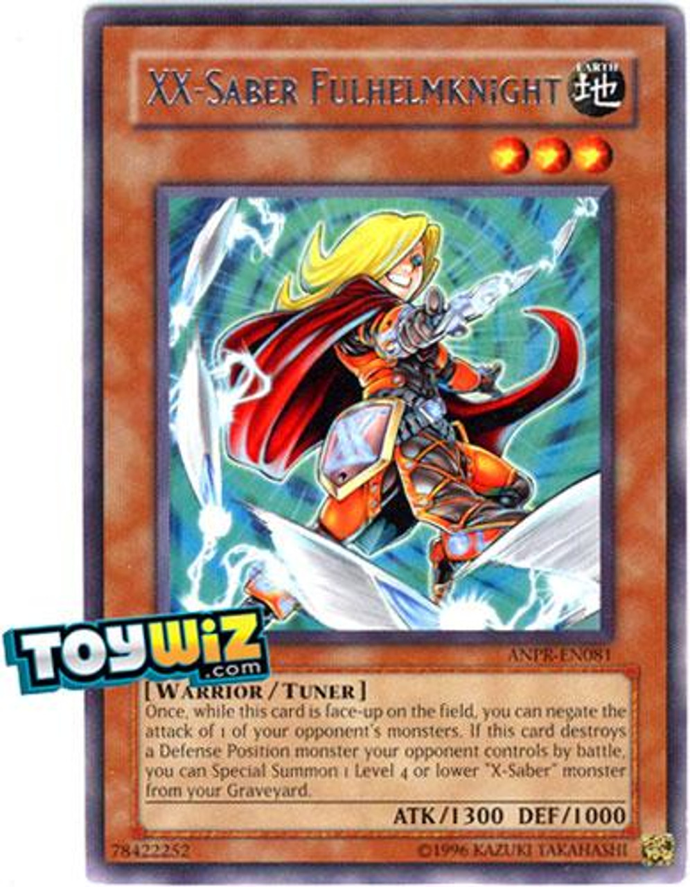 YuGiOh Ancient Prophecy Rare XX-Saber Fulhelmknight ANPR-EN081