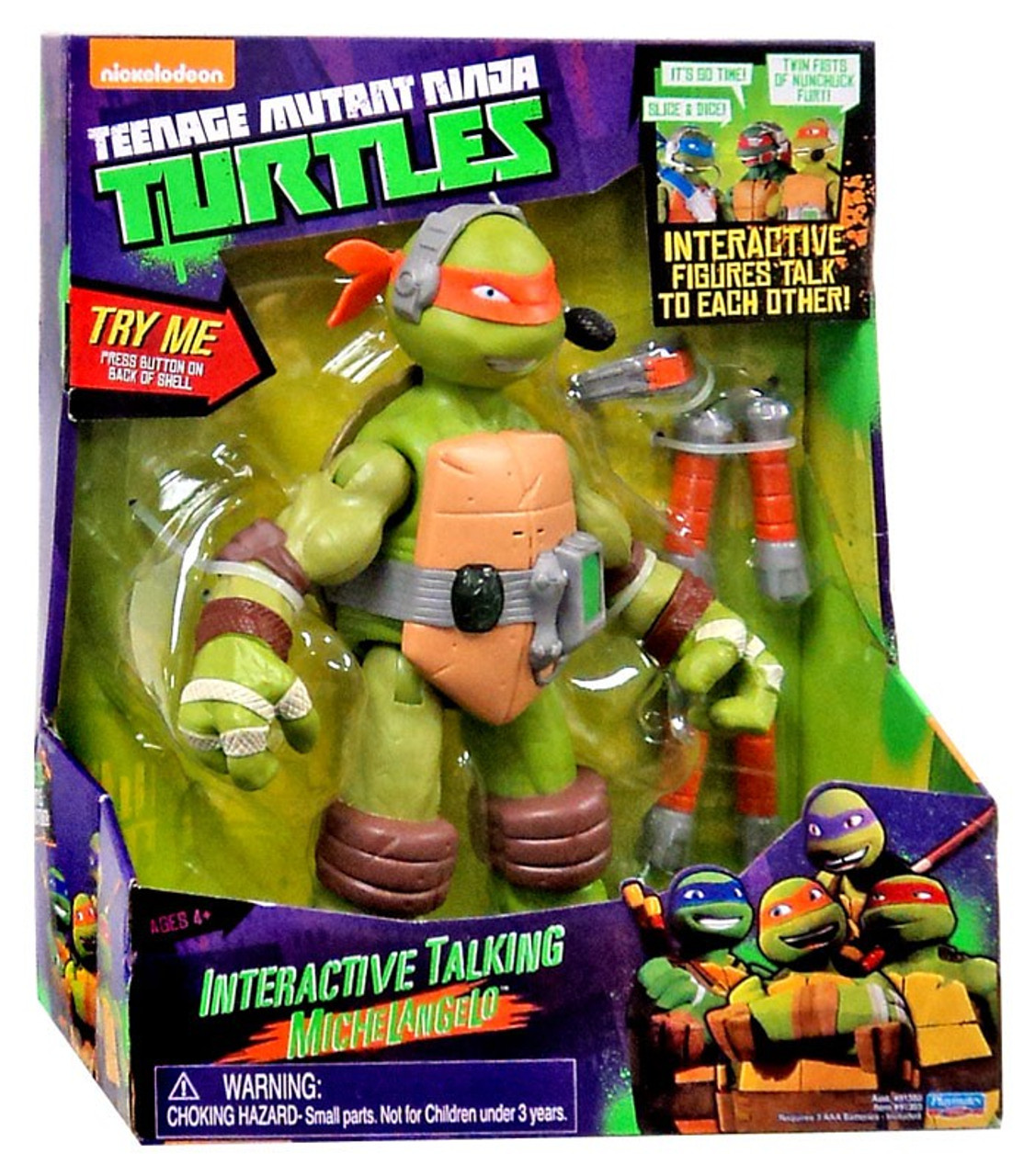 Teenage Mutant Ninja Turtles Nickelodeon Michelangelo 11 Action Figure ... - Teenage Mutant Ninja Turtles NickeloDeon Michelangelo 11 Figure Playmates 22  47951.1461363084
