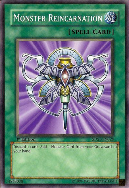 YuGiOh Dark Revelation 3 Single Card Super Rare Monster Reincarnation ...