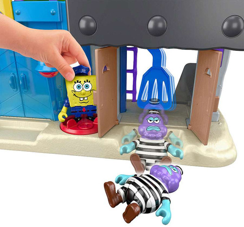 Fisher Price Spongebob Squarepants Imaginext Bikini Bottom Police Station Jail Exclusive Set ...