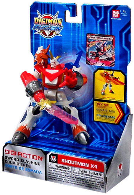 digimon fusion digi shoutmon figure x4 digimon fusion digi shoutmon figure x4