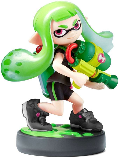 Nintendo Splatoon Amiibo Inkling Girl Mini Figure Green - ToyWiz
