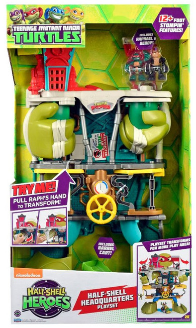 teenage mutant ninja turtles half shell heroes half shell headquarters playset