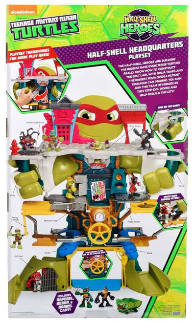 teenage mutant ninja turtles half shell heroes half shell headquarters playset