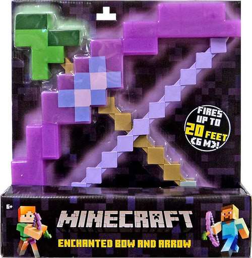 Minecraft Enchanted Bow Arrow Roleplay Toy Mattel Toys - ToyWiz