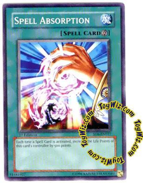 YuGiOh Structure Deck Spellcasters Judgment Single Card Common Spell Absorption SD6EN027 ToyWiz