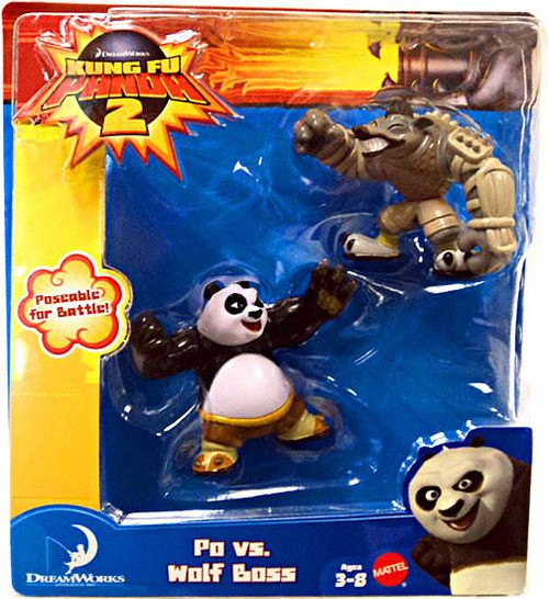 Kung Fu Panda 2 Po Vs Wolf Boss Mini Figure 2 Pack Mattel Toys ToyWiz   Kung Fu Panda 2 Mini Figure 2 Pack Po Vs Wolf Boss 12  60533.1461107208 