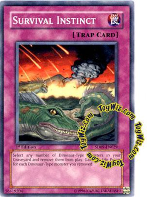 YuGiOh Structure Deck Dinosaurs Rage Single Card Common 