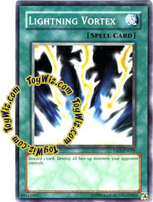 YuGiOh GX Starter Deck Jaden Yuki Single Card Common Lightning Vortex