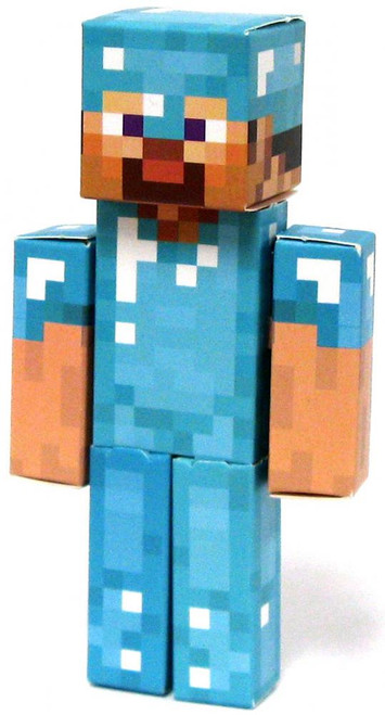 Minecraft Diamond Steve Papercraft Single Piece Jazwares 