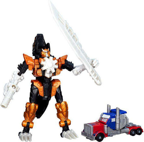 transformers age of extinction optimus prime and grimlock toy