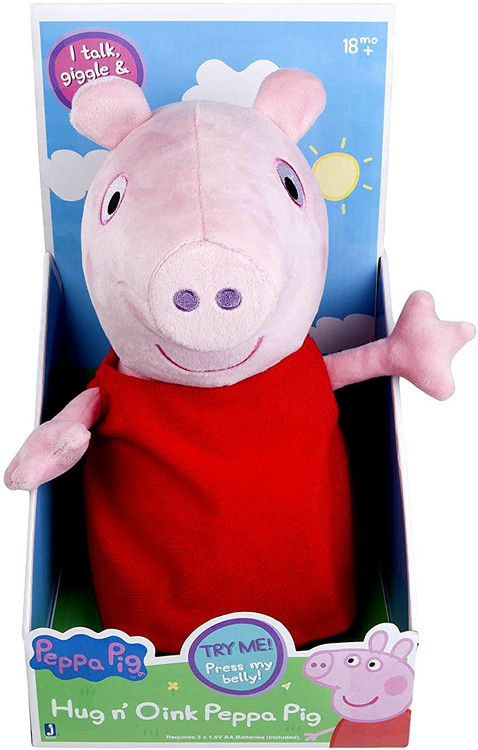 Peppa Pig Hug N Oink Peppa Pig Plush Jazwares - ToyWiz