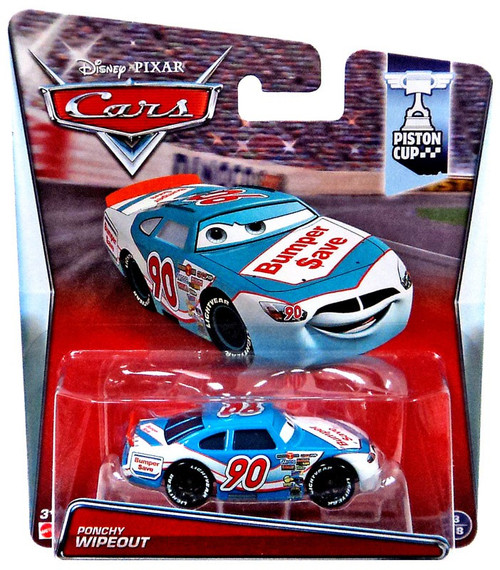 Disney Cars Piston Cup Ponchy Wipeout 155 Diecast Car 318 Bumper Save ...