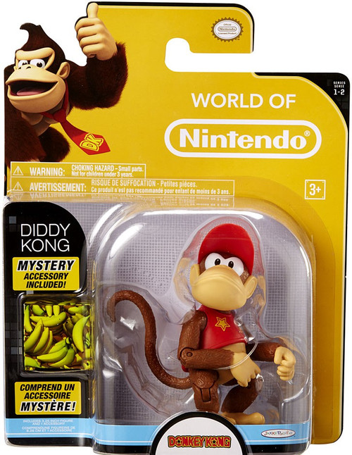 World of Nintendo Donkey Kong Series 2 Diddy Kong 4 Action Figure With ... - WorlD Of NintenDo Super Mario Series 2 DiDDy Kong 4 Action Figure With Banana Jakks Pacific Pre OrDer Ships April 27  05060.1461366947.500.750