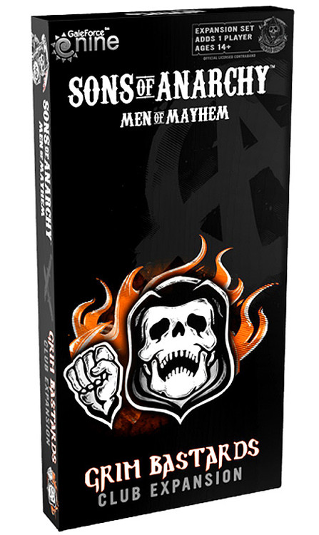 Sons Of Anarchy Men Of Mayhem Grim Bastards Club Expansion Board Game ...