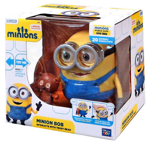 Despicable Me Minions Movie Minion Bob 7 Action Figure Interacts with ...