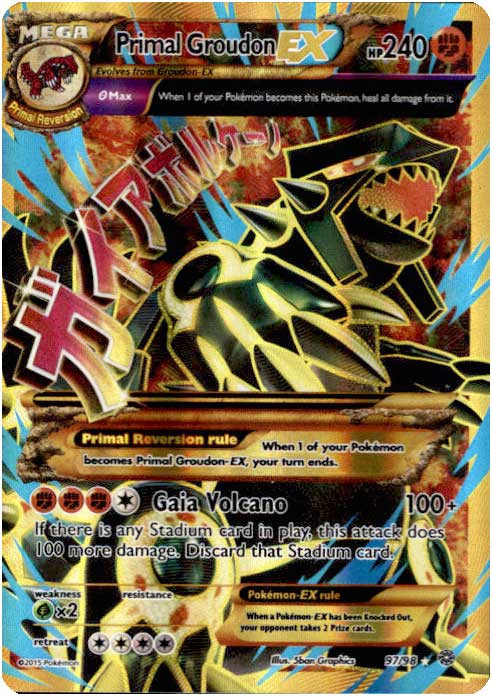 Pokemon X Y Ancient Origins Single Card Ultra Rare Holo Full Art Primal ...