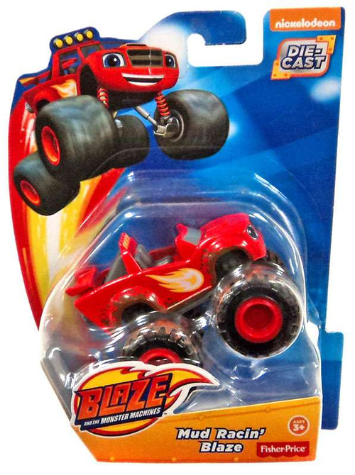 Fisher Price Blaze The Monster Machines Mud Racin Blaze Diecast Car 