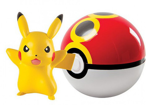 pikachu holding pokeball