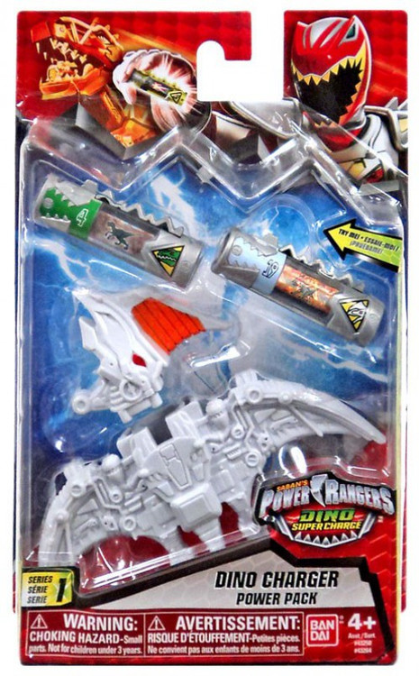 Power Rangers Dino Super Charge Series 1 White Dino Charger Power Pack ...