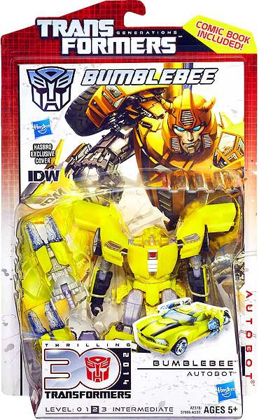 Transformers Generations 30th Anniversary Deluxe IDW Bumblebee Gold Bug Deluxe Action Figure