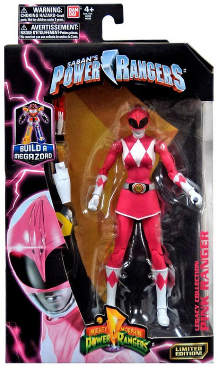 Power Rangers Mighty Morphin Legacy Build A Megazord Pink Ranger 6.5 ...