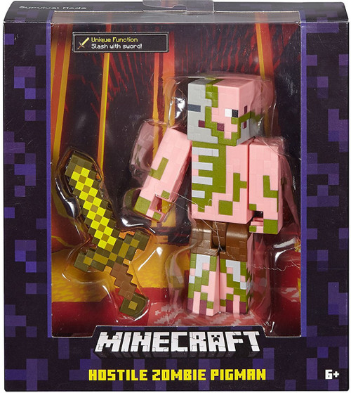 figure action pigman zombie Hostile Zombie Survival Mode 5 Action Pigman Minecraft