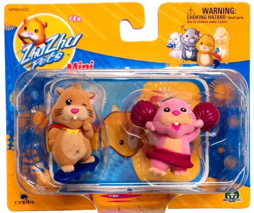 Zhu Zhu Pets Mr. Squiggles Peachy Mini Figure 2-Pack Cepia LLC - ToyWiz