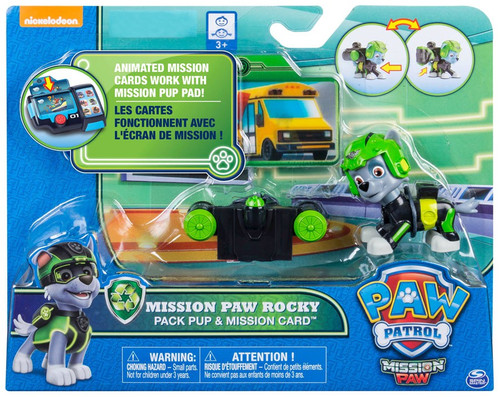 Paw Patrol Mission Paw Pack Pup Mission Card Mission Paw Rocky ...