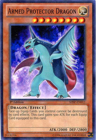 Yugioh Zexal Shadow Specters Single Card Common Armed Protector Dragon Shsp En012 Toywiz 