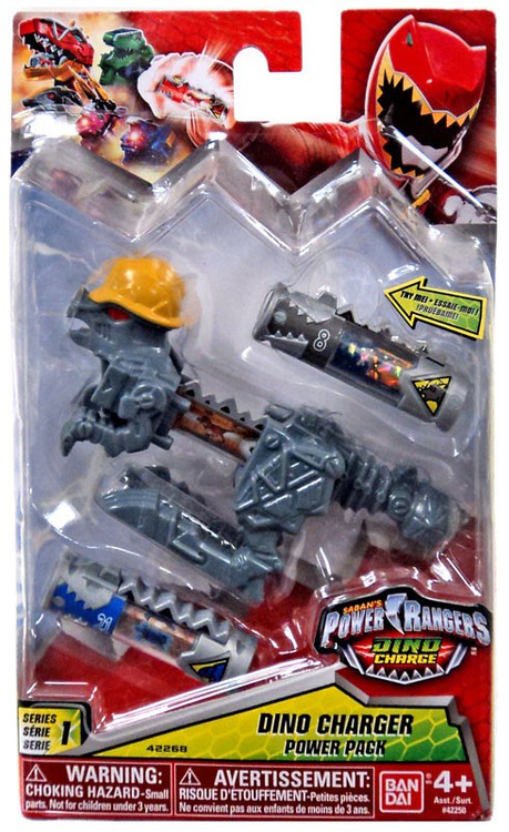 Power Rangers Dino Super Charge Series 1 Grey Dino Charger Power Pack ...