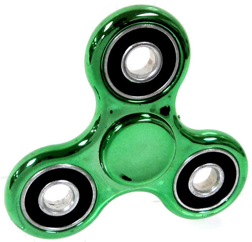 Hand Spinner Metallic Green Spinner - ToyWiz