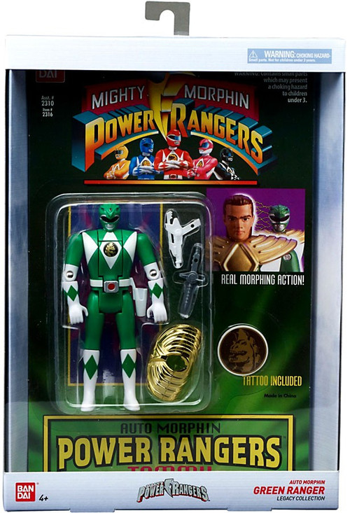 at ups to how hold package Legacy Morphin Power Head Ranger Green Mighty Rangers