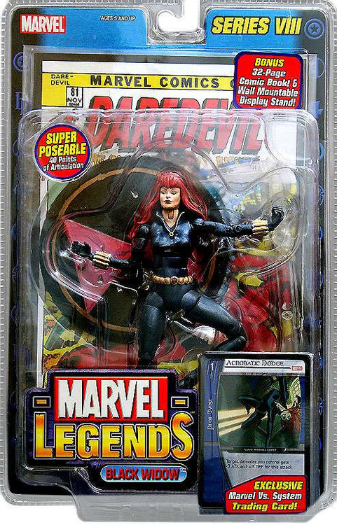 Marvel Legends Series 8 Black Widow Action Figure Toy Biz - ToyWiz