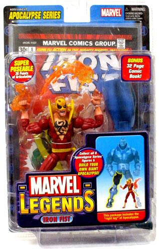 Marvel Legends Series 12 Apocalypse Iron Fist Action Figure Red Variant ...